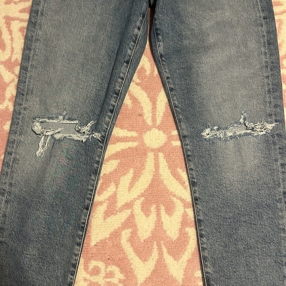 NWT AGOLDE - SOPHIE MID RISE ANKLE in Coastal - Picture 5 of 12